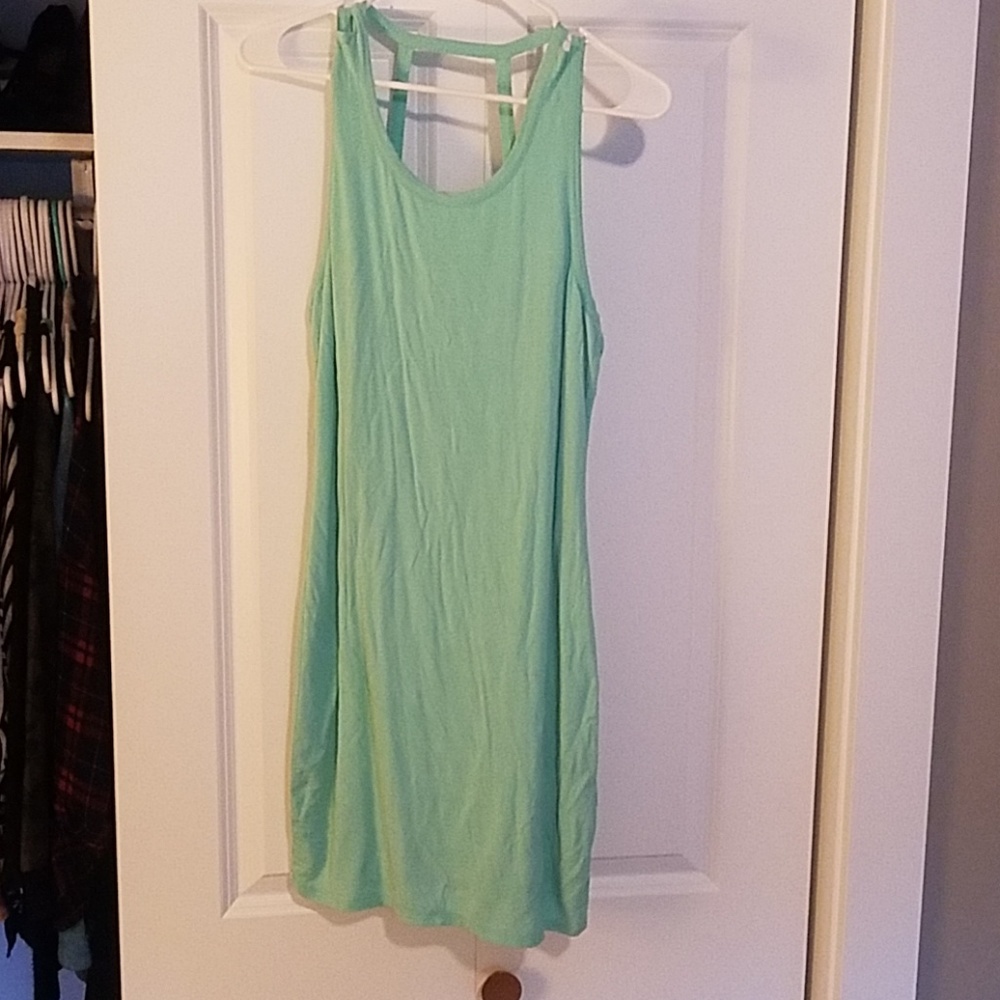 Sea foam strappy back mini